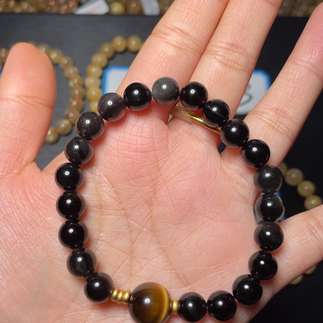 手链发晶未镶嵌黑色