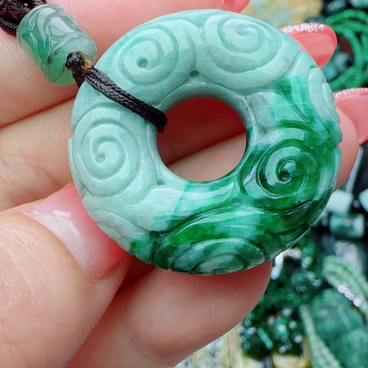 颈饰未镶嵌翡翠天然A货24