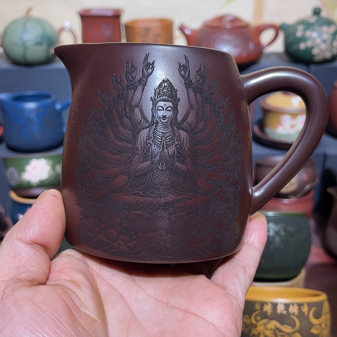 原矿紫砂手工主人杯