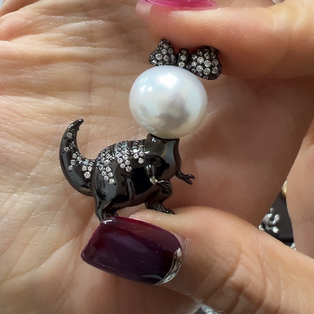 海水珍珠颈饰银S925镶嵌