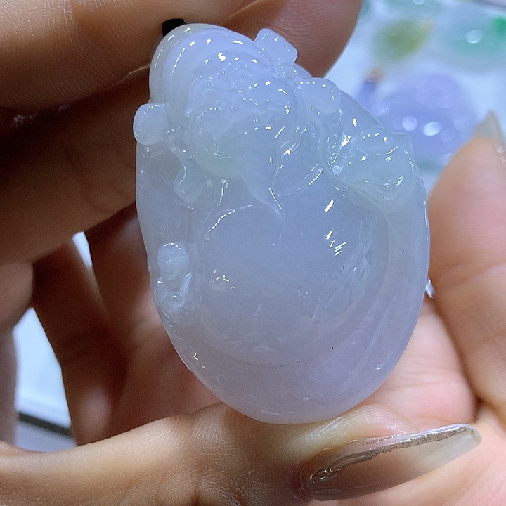 翡翠颈饰未镶嵌天然翡翠A货吊坠