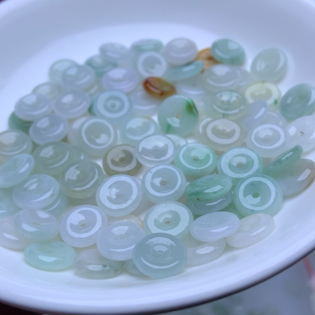 未镶嵌手链翡翠卡9冰平安扣10个