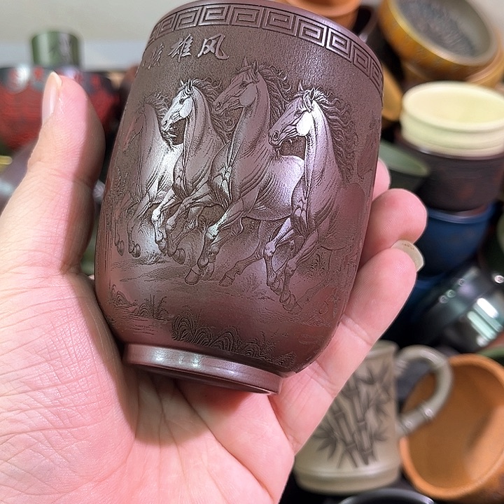 茶杯紫砂全手工紫砂主人杯
