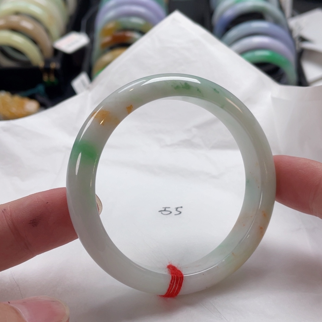 翡翠手镯未镶嵌55正圈