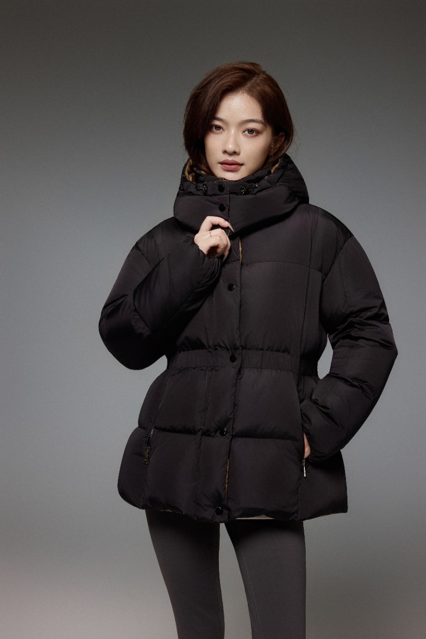 2025冬季新款90白鸭绒收腰气质款羽绒服8813