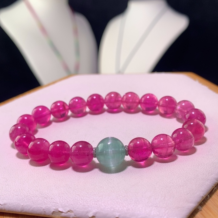 双色碧玺手链未镶嵌