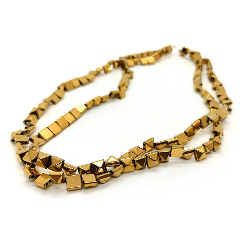 Diy黑胆石双孔金字塔