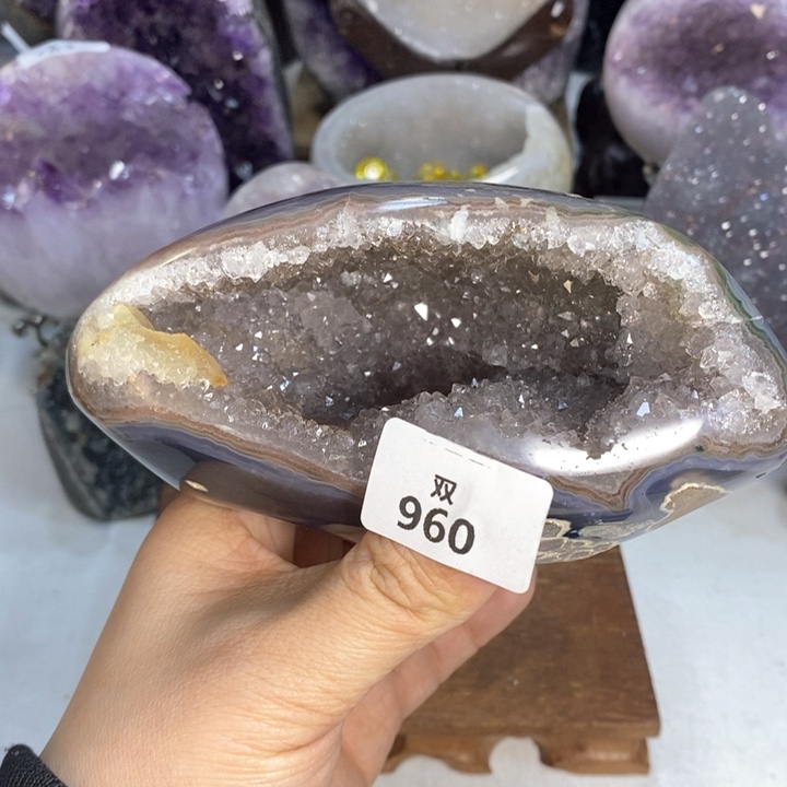 水晶大型摆件（非配饰）未镶嵌方解石