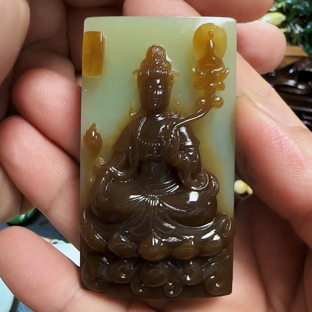 X***H和田玉（糖玉）未镶嵌挂件