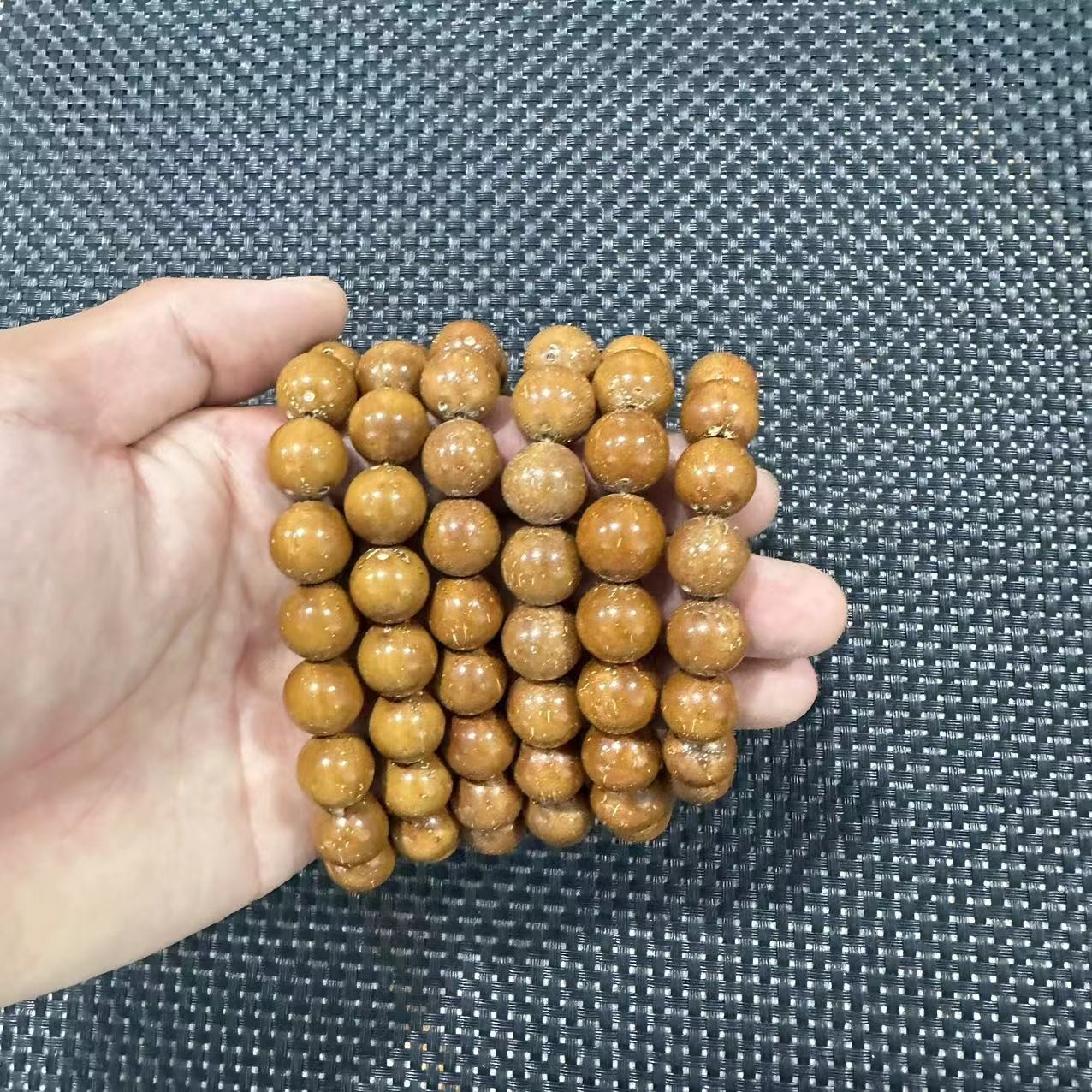 紫金鼠光珠手串-218