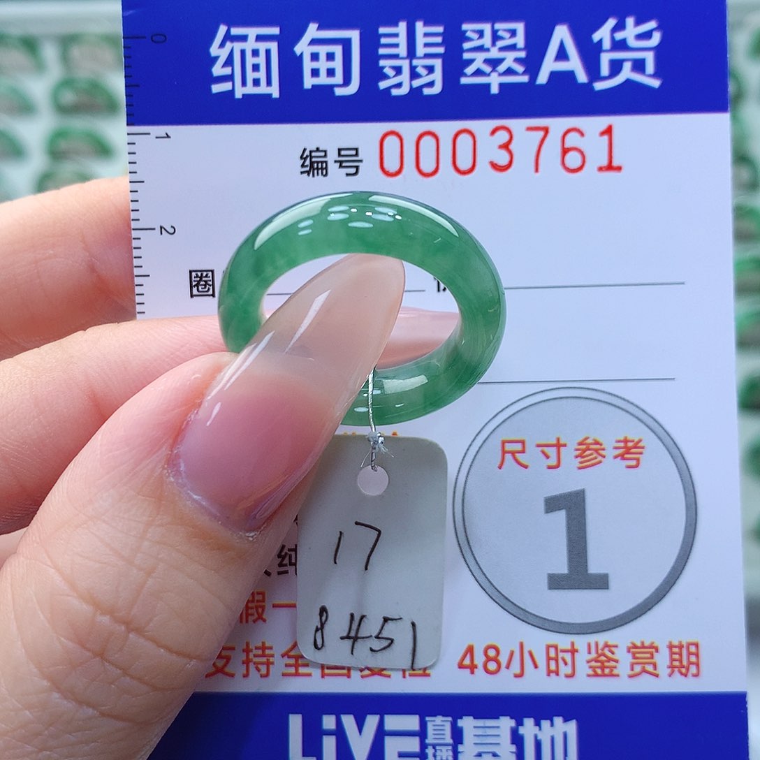 翡翠戒指未镶嵌17号