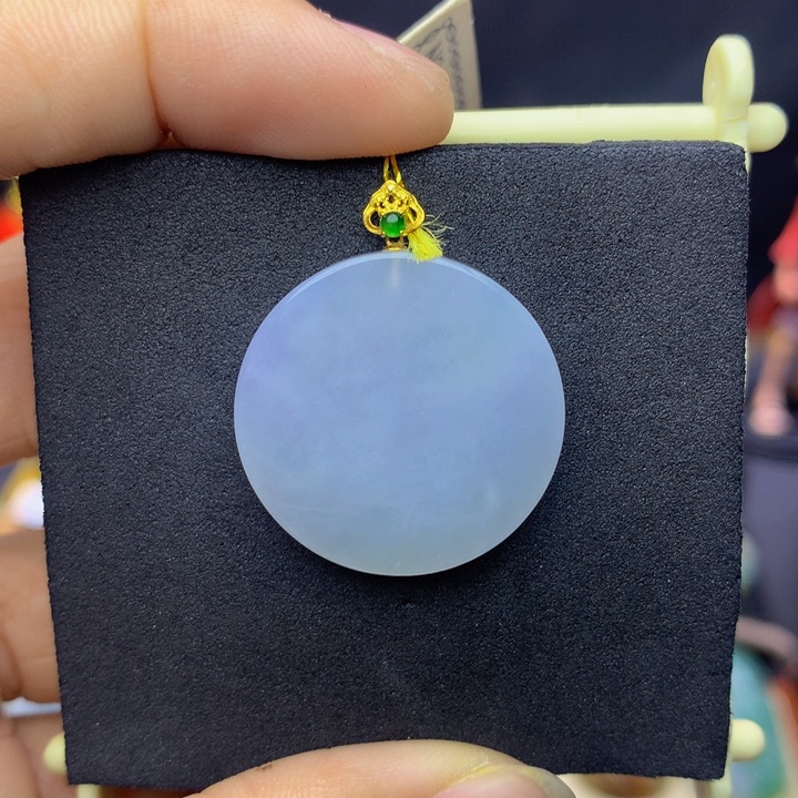 翡翠手链18K金镶嵌翡翠 