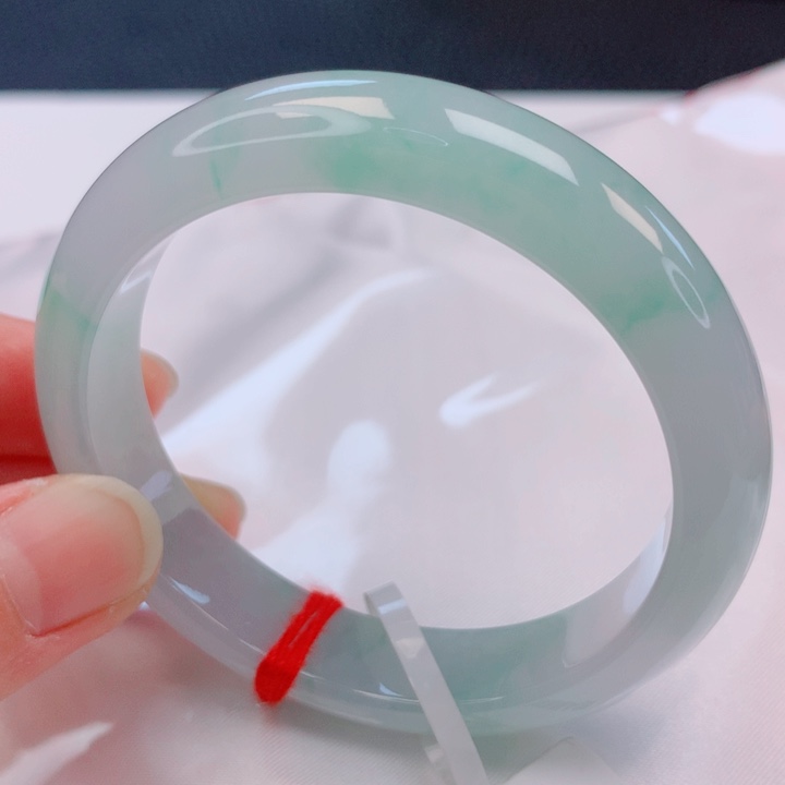 翡翠未镶嵌手镯54圈口