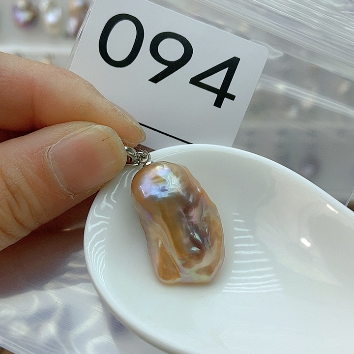 淡水珍珠颈饰银S925镶嵌