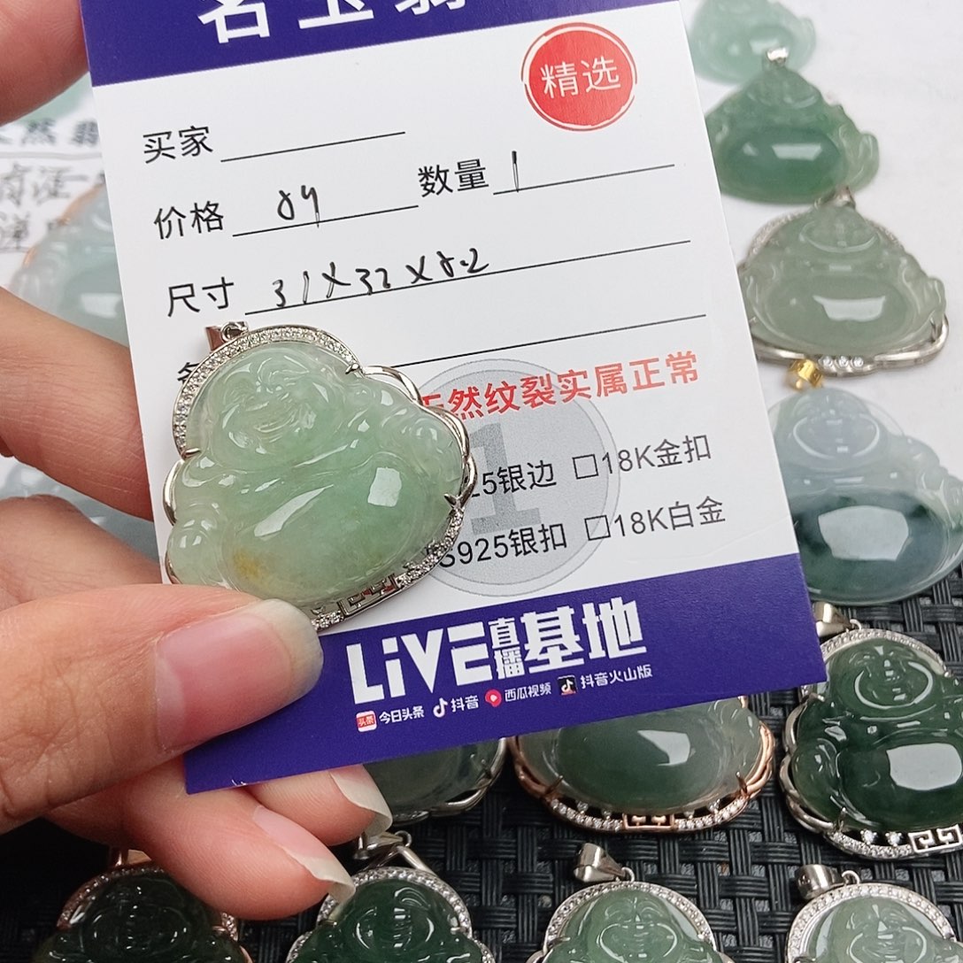 翡翠银S925镶嵌颈饰