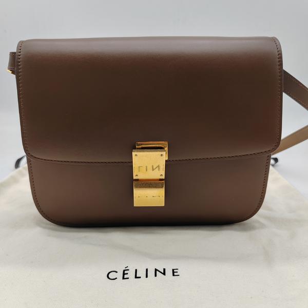 95新 Celine/思琳 范大范瑟琳中号豆腐斜挎包/3085 4208
