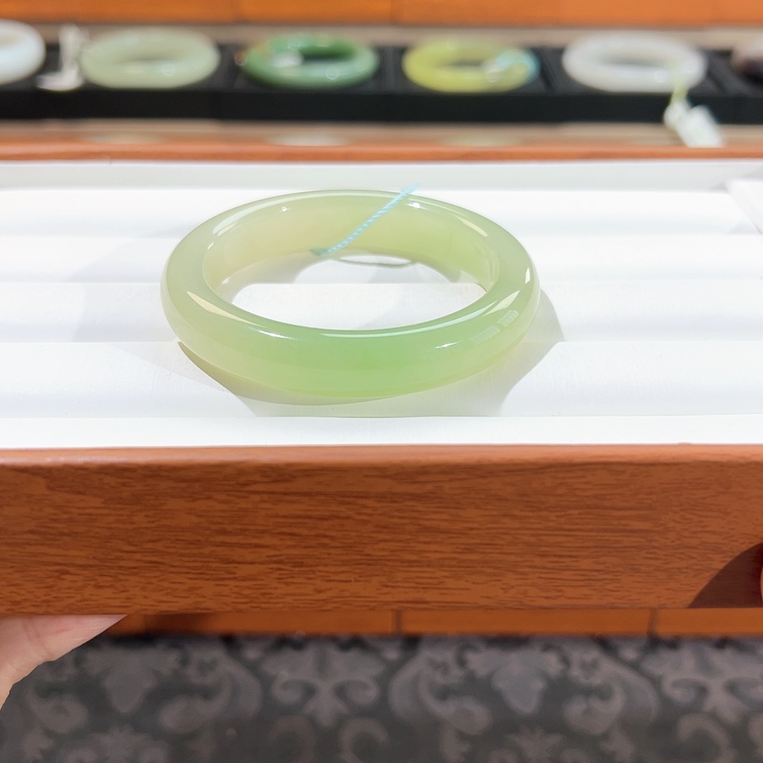 和田玉手镯未镶嵌  【翠青】