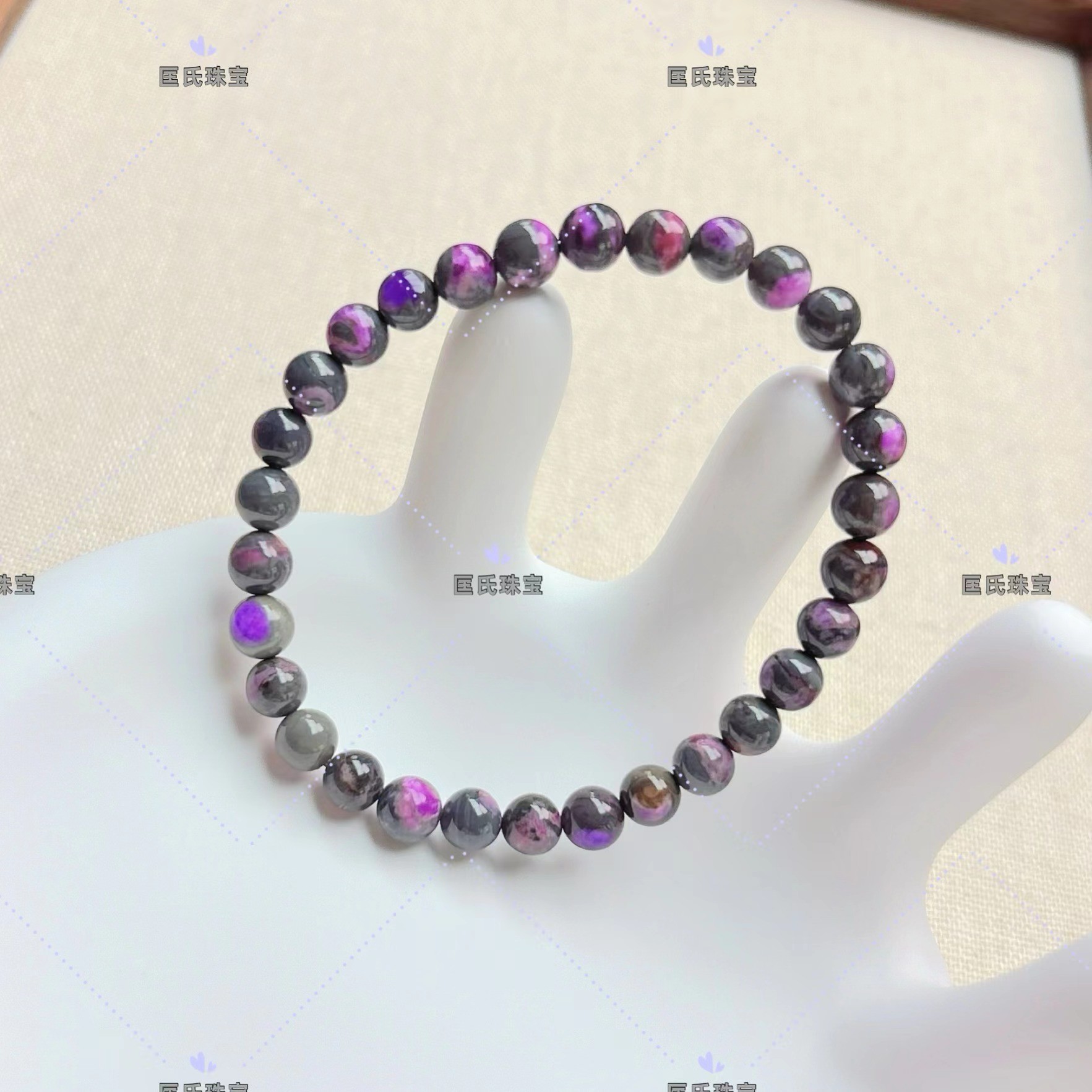 匡氏商店 舒俱来泥地樱花粉手链6mm Z-HL-A2297（多样性发一）