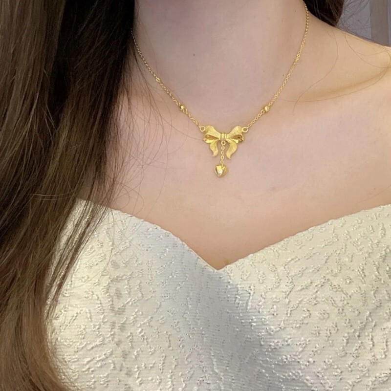 合金吊坠 新国潮 在逃公主蝴蝶结坠情人节送生日礼物小众少女