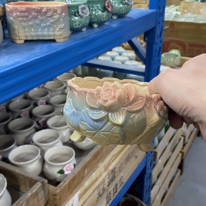 陶瓷花盆单场满9.9发12*7