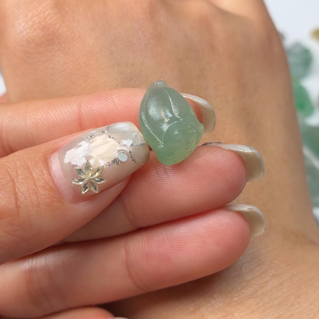 定制翡翠未镶嵌莲蓬