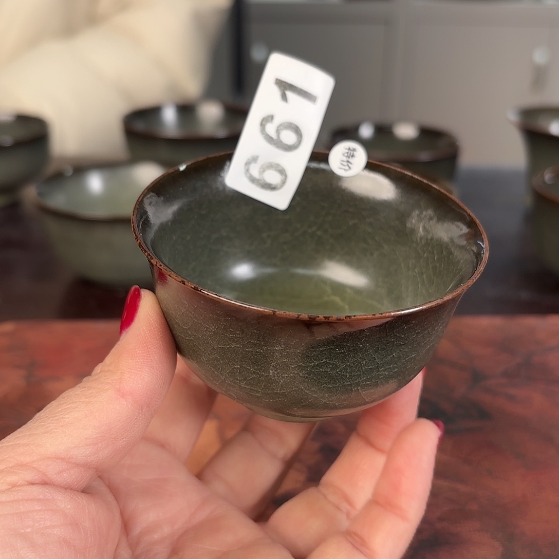 龙泉云间青瓷小米茶器