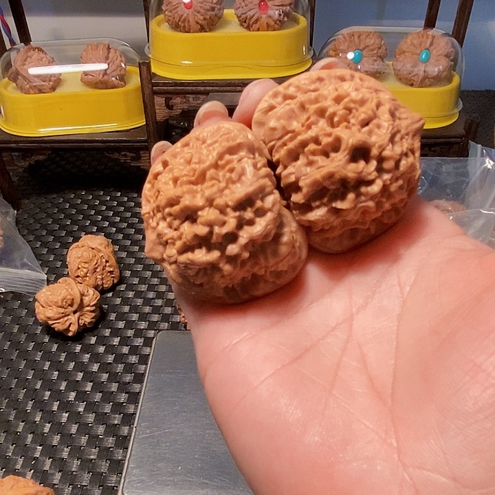 吊坠文玩核桃三*戟