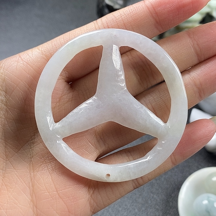 翡翠颈饰未镶嵌天然a货翡翠6