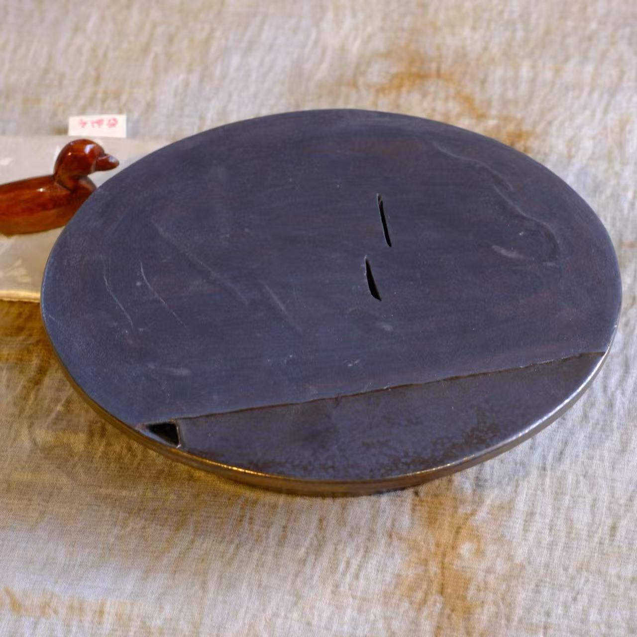 小喜宅 自在黑金圆蓄水壶承（直径约19cm）