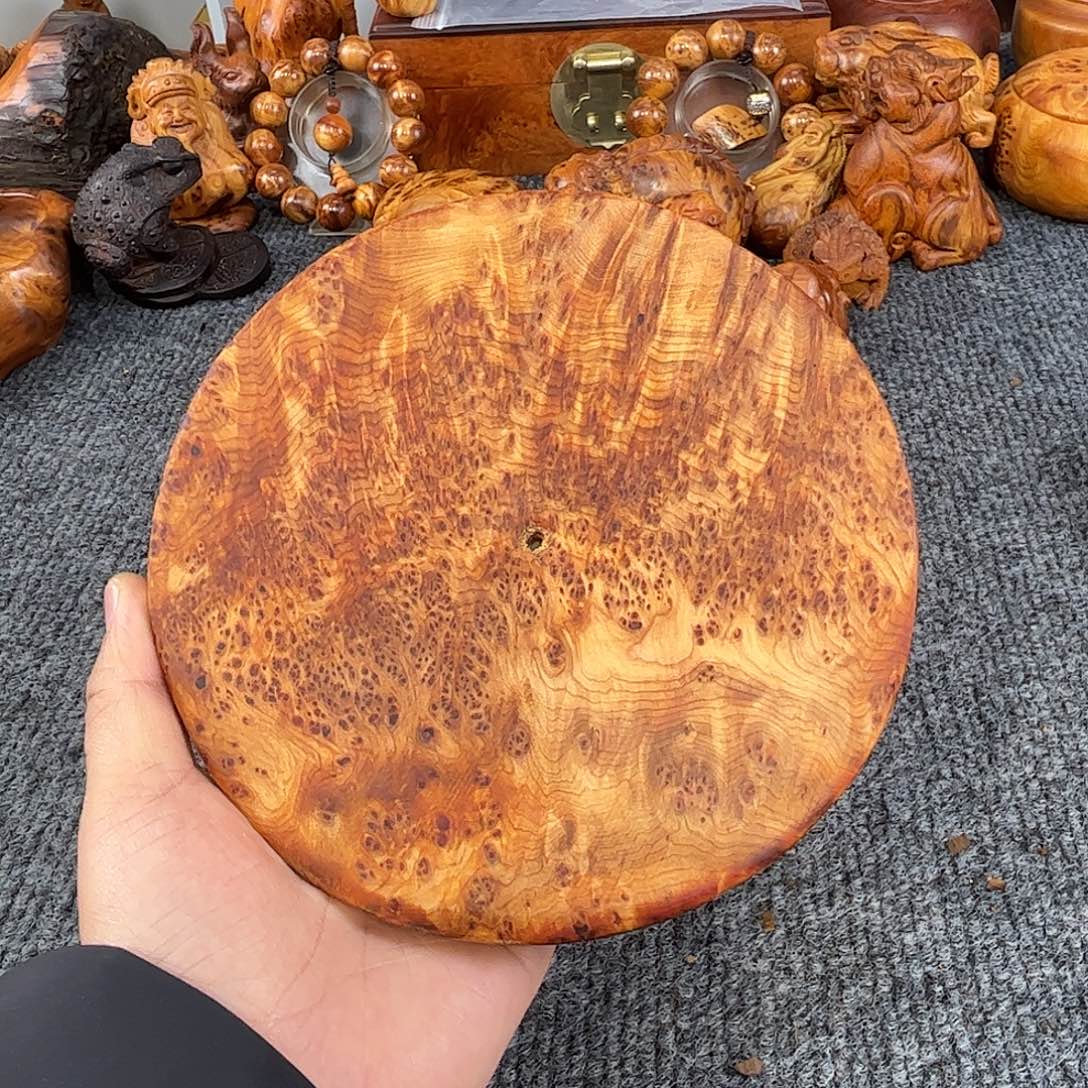 ****8崖柏崖窝黑金刚瘤花平安扣