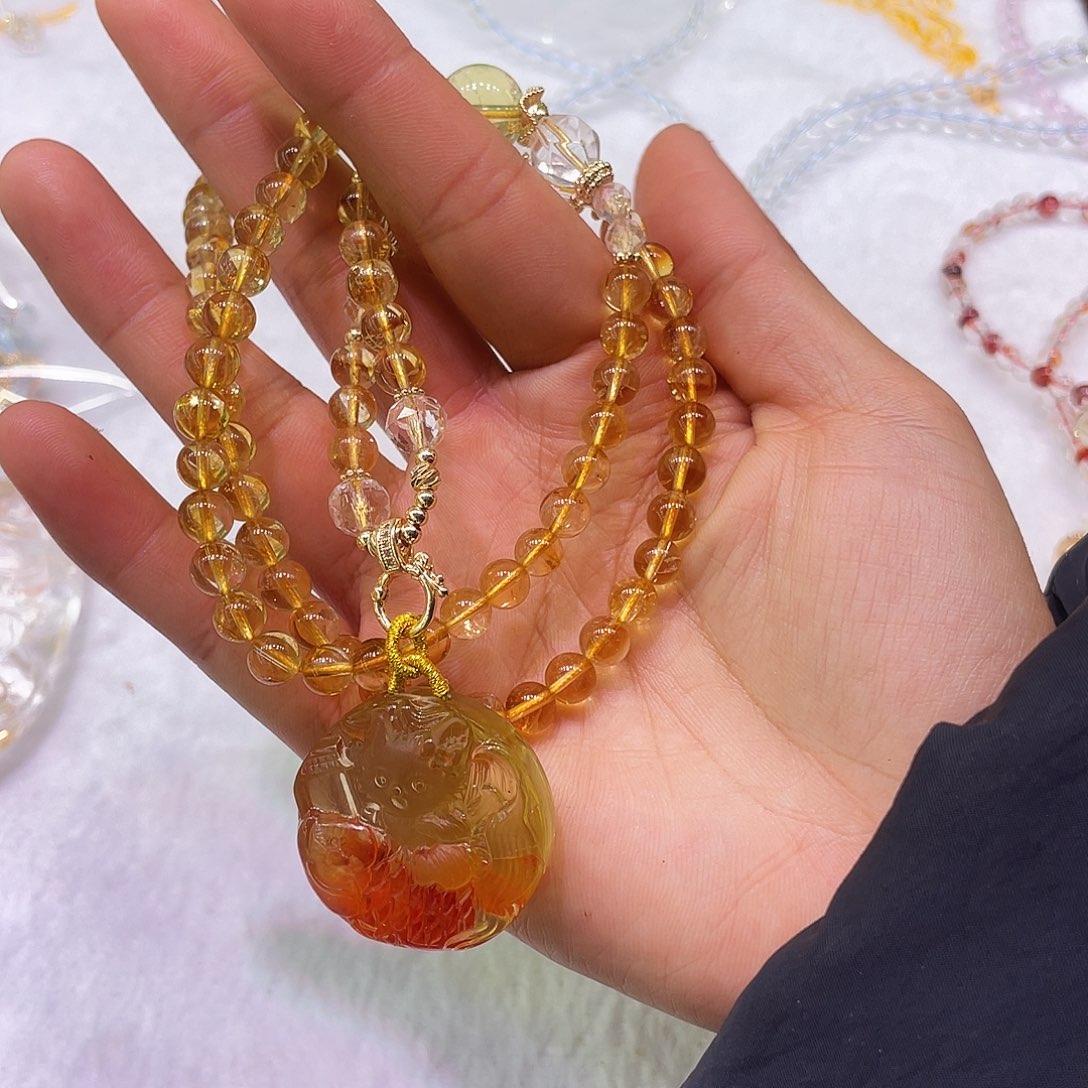 水晶吊坠(不含链)未镶嵌手链