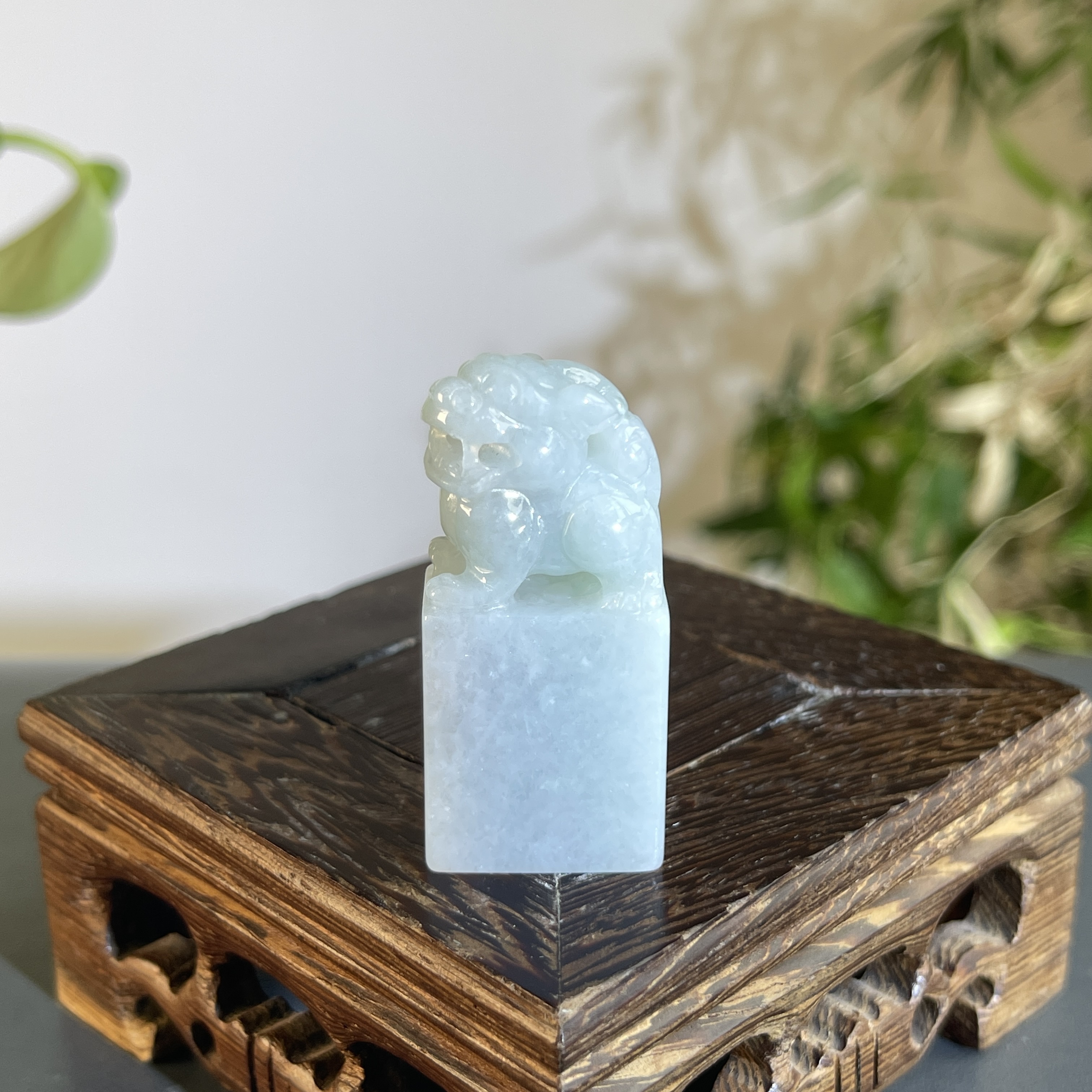 JTW22-22 天然缅甸A货翡翠  印章