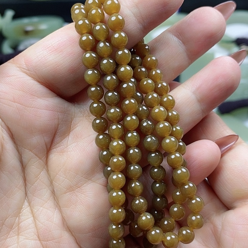【闪购商品】未镶嵌和田玉（糖玉）手链