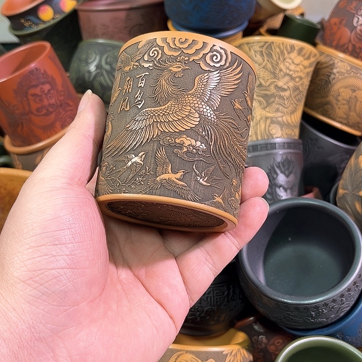 茶杯紫砂全手工紫砂主任杯