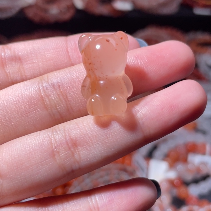 南红玛瑙未镶嵌小熊975打孔备注