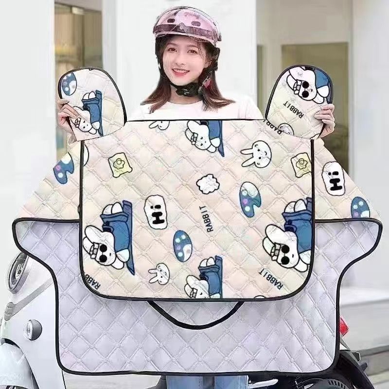 电动车挡风被四季通用防水隔热防风防晒夏季薄款冬季加绒加厚