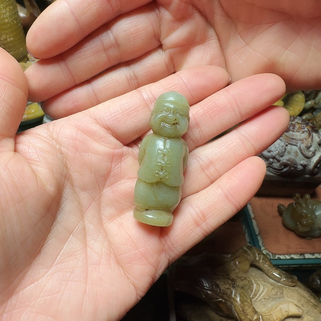 用***3和田玉未镶嵌挂件