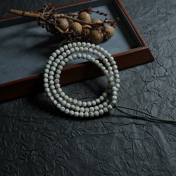 银标级特价6.7大留白细星点小胖墩星月菩提手串（无标）S6.7PDTJ-24