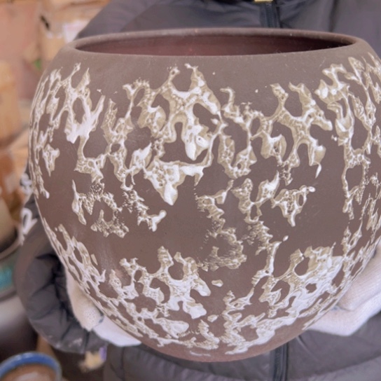 紫砂花盆高23口20————-