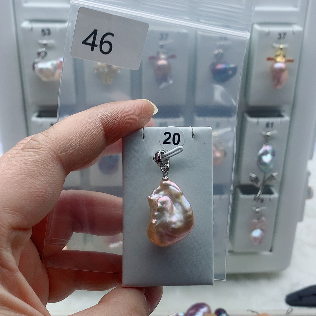 吊坠(不含链)合金淡水珍珠