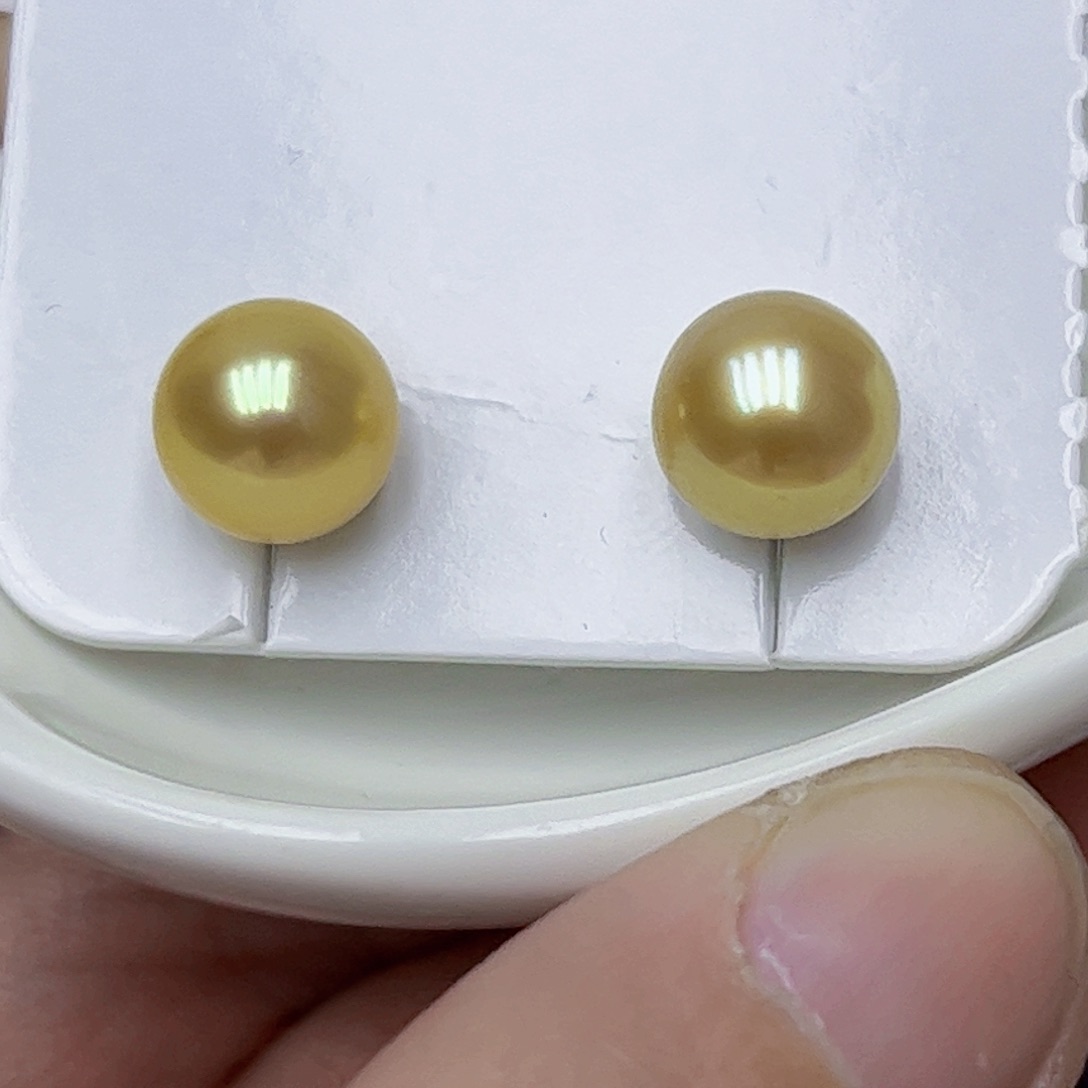 淡水珍珠耳饰银S925镶嵌