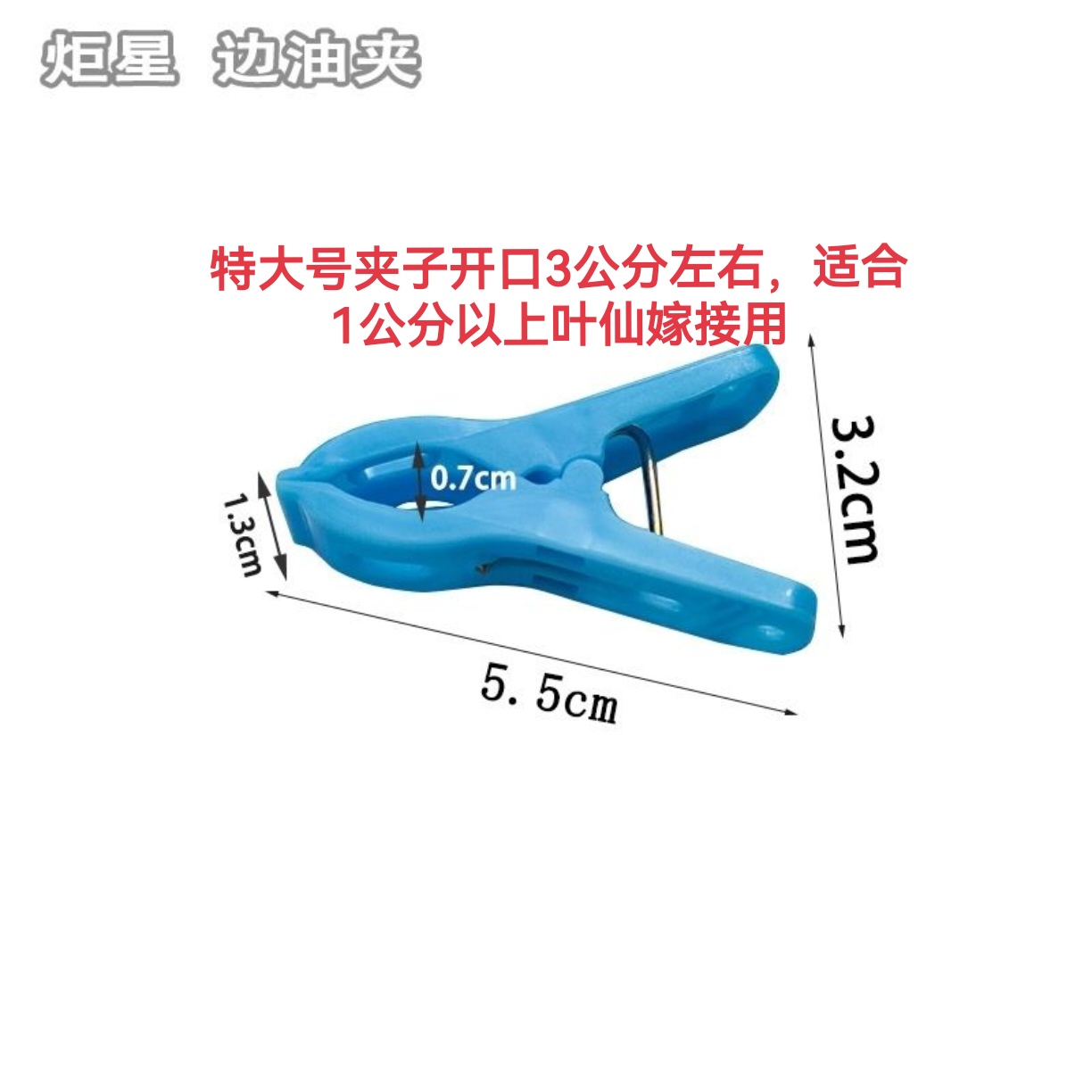 特大号夹子50个。适合叶仙粗度1公分到2.5公分嫁接蟹爪兰用