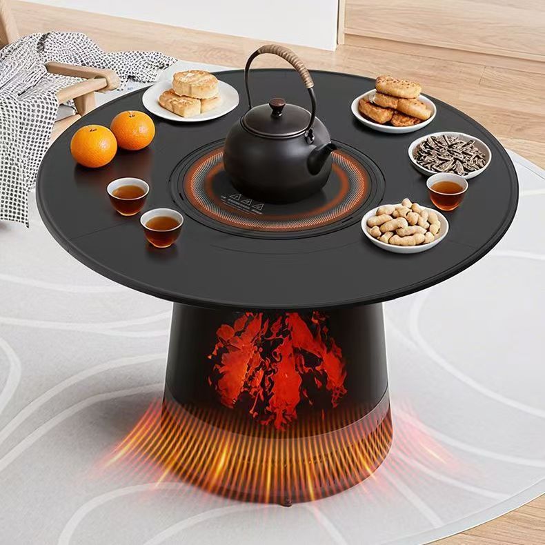 多功能一体围炉取暖器多功能家用电暖烤火煮茶电暖炉