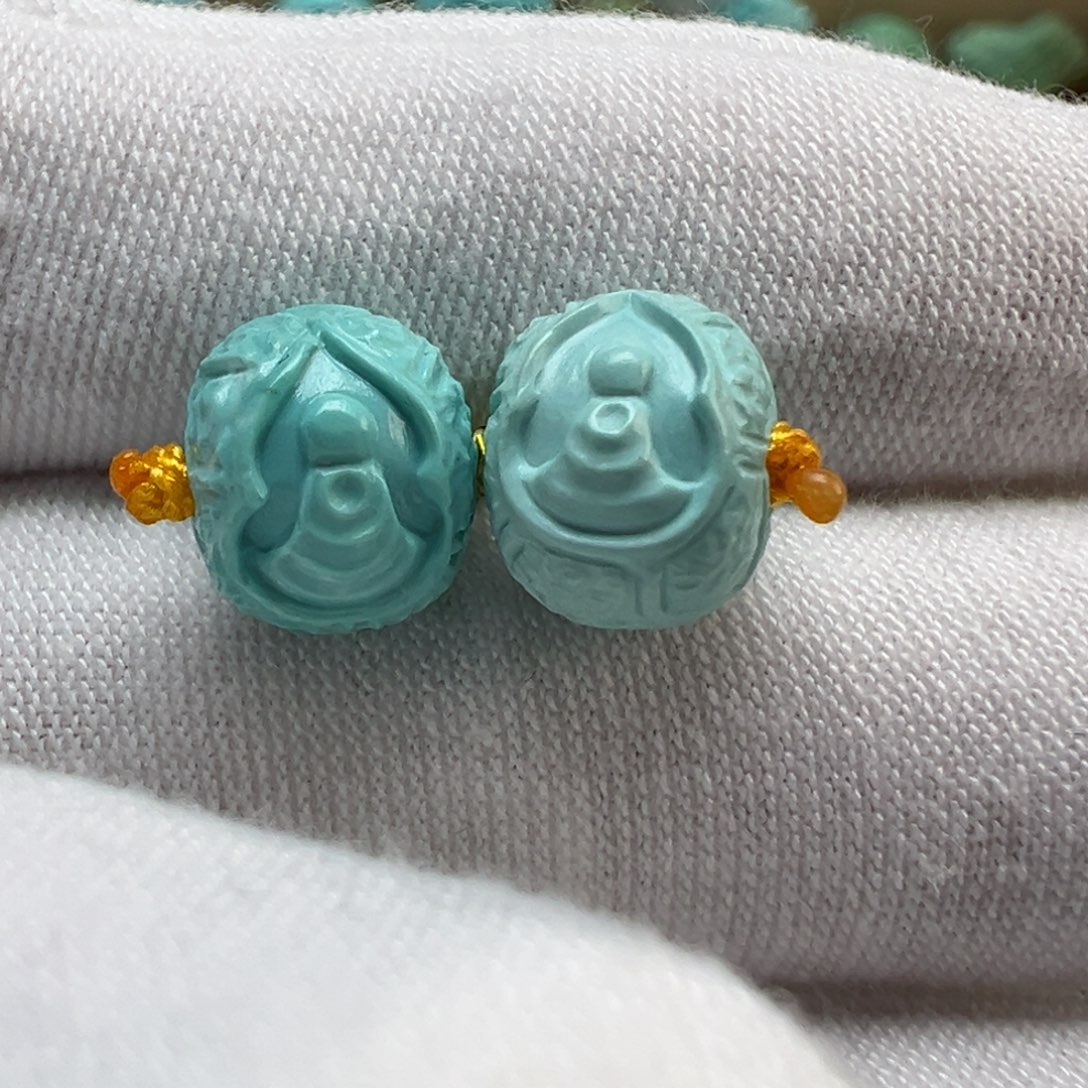 绿松石未镶嵌配饰9+*7.8