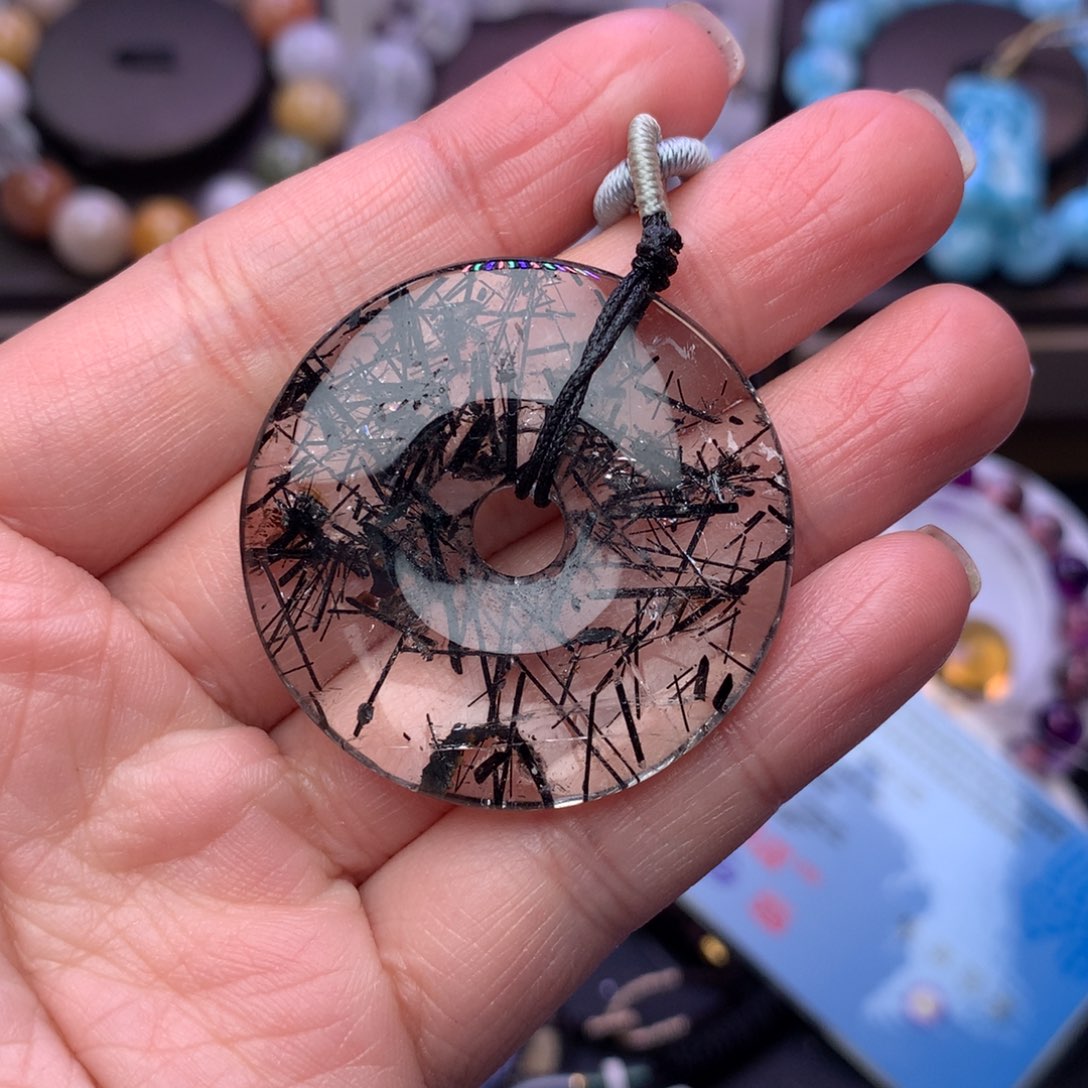 水晶颈饰未镶嵌梦**唐吊坠