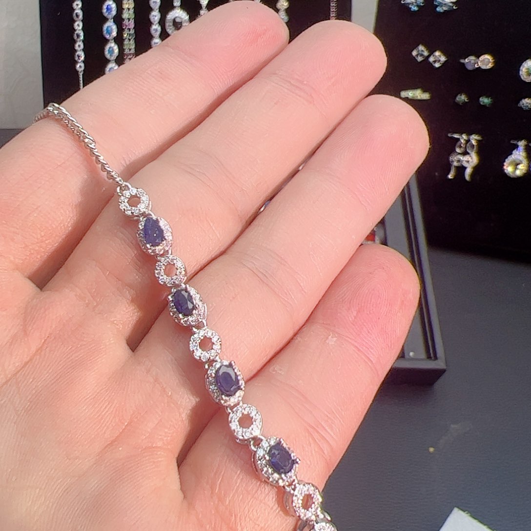 紫晶珠宝半成品银S925镶嵌