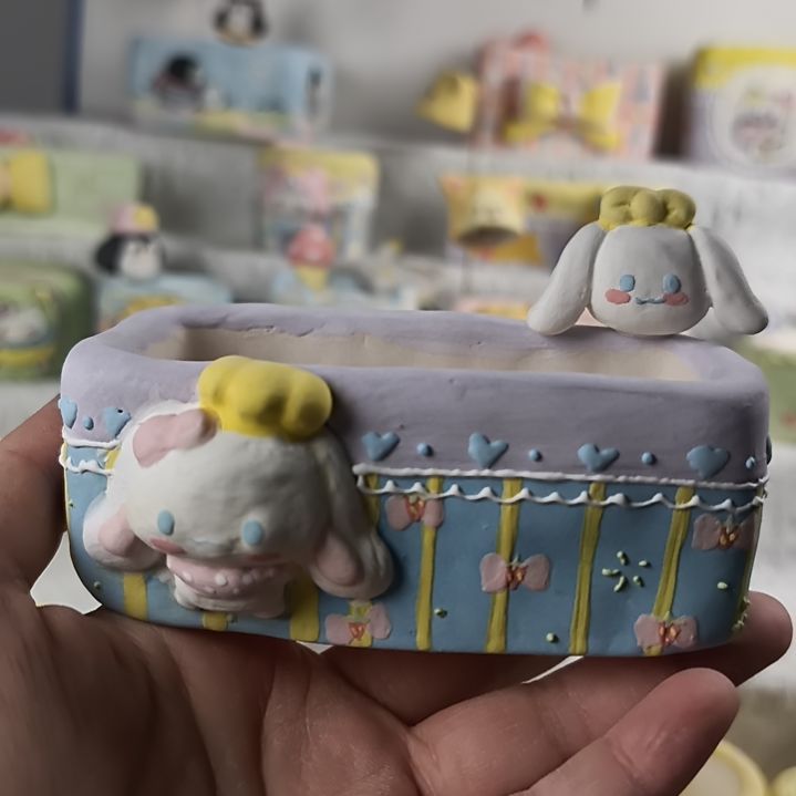 ****吧玉桂狗转转长格多肉花盆