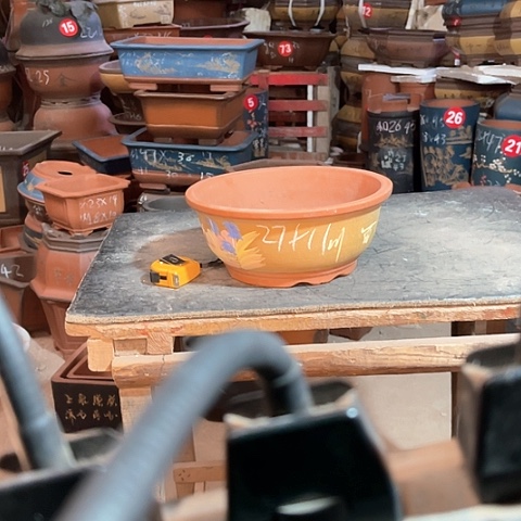 紫砂花盆碗盆一个