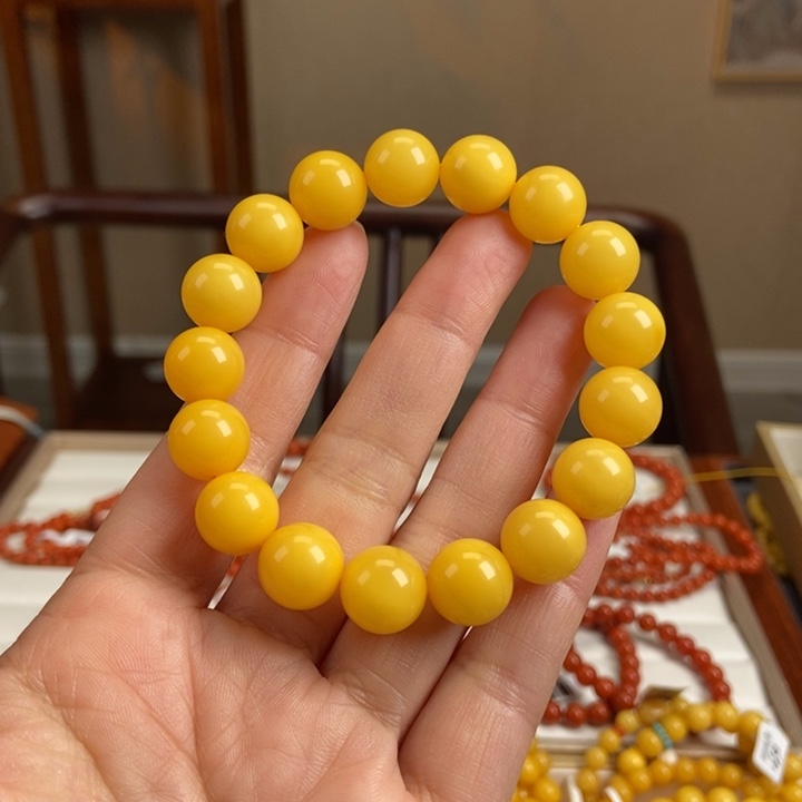 琥珀手链未镶嵌蜜蜡手串12