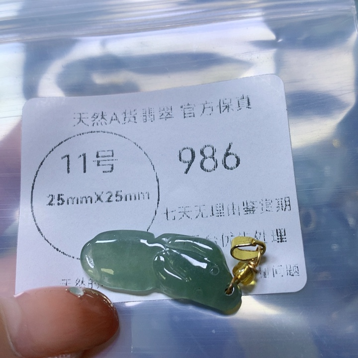 翡翠颈饰未镶嵌翡翠